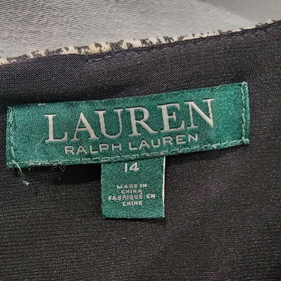 Lauren by Ralph Lauren Womens‎ Plaid Ruched Dress Size 14 - Picture 6 of 15